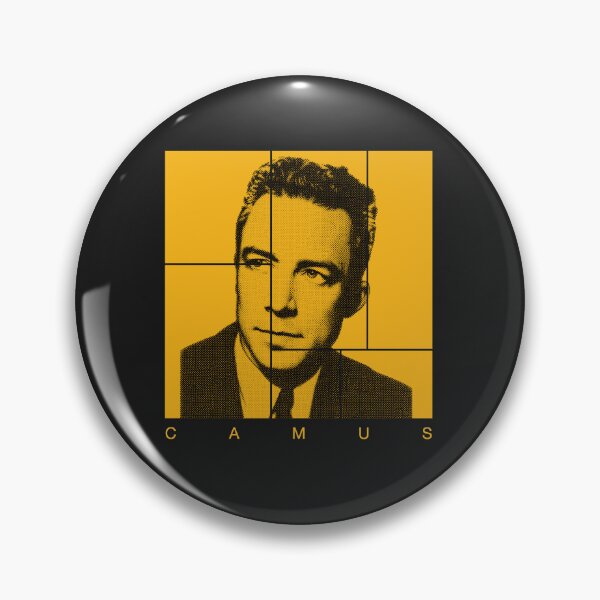 Item preview, Albert Camus halftone portrait designed and sold by CMYKStudio.