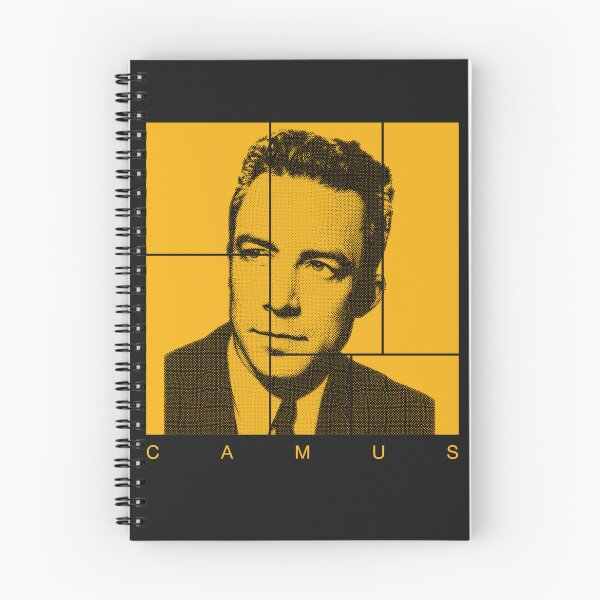 Item preview, Albert Camus halftone portrait designed and sold by CMYKStudio.