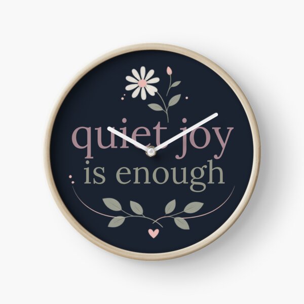 Item preview, Quiet Joy Is Enough – Healing Lifestyle Affirmation Quote designed and sold by CosmicQuietLab.