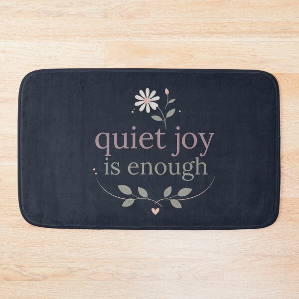 Item preview, Quiet Joy Is Enough – Healing Lifestyle Affirmation Quote designed and sold by CosmicQuietStudio.