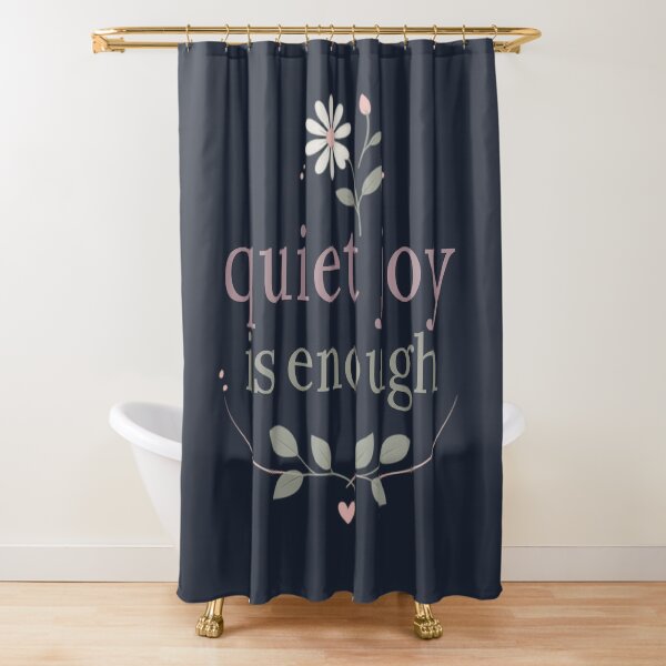 Item preview, Quiet Joy Is Enough – Healing Lifestyle Affirmation Quote designed and sold by CosmicQuietLab.