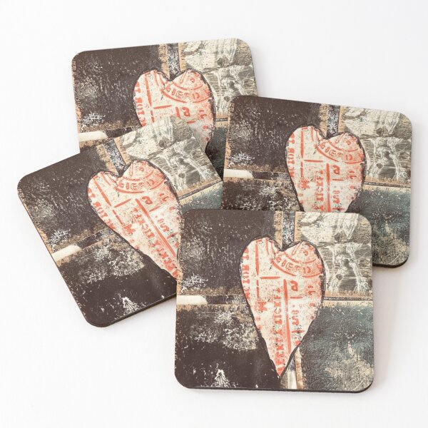 Item preview, Vintage Postmark Heart Collage designed and sold by MagnishArt.