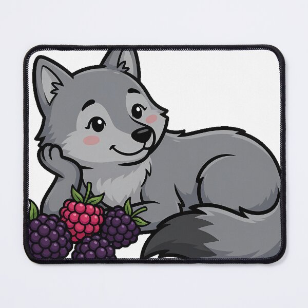 Item preview, Wolf with Blackberries designed and sold by pumsquare.