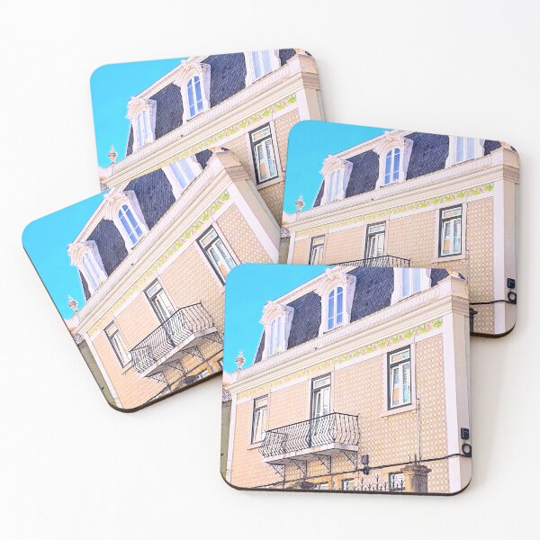 Item preview, House with mansard and tiled façade.. Algés. Portugal designed and sold by Tereza Pilar  Art.