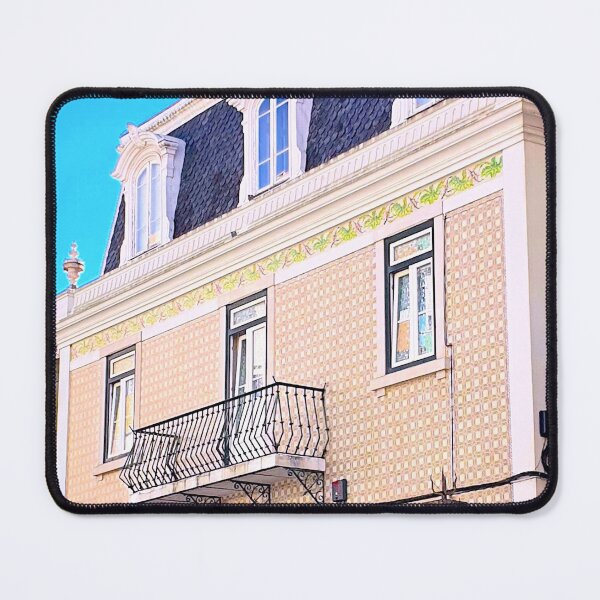Item preview, House with mansard and tiled façade.. Algés. Portugal designed and sold by Tereza Pilar Art.