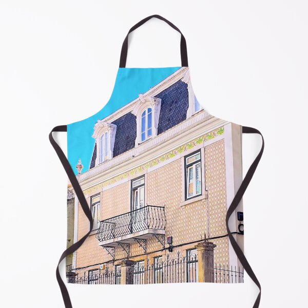 Item preview, House with mansard and tiled façade.. Algés. Portugal designed and sold by Tereza Pilar  Art.