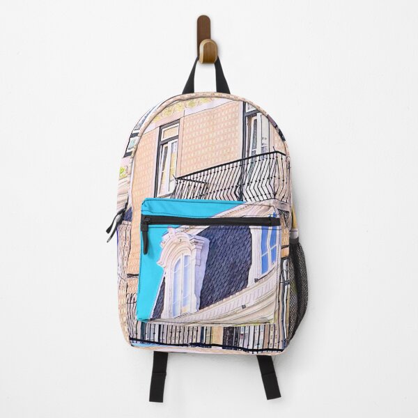 Item preview, House with mansard and tiled façade.. Algés. Portugal designed and sold by Tereza Pilar Art.