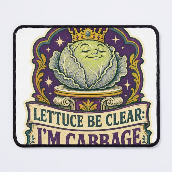 Item preview, Lettuce Be Clear: I’m Cabbage designed and sold by Peak Pop Designs | Funny Gifts, Cozy Art & Cute Animals .