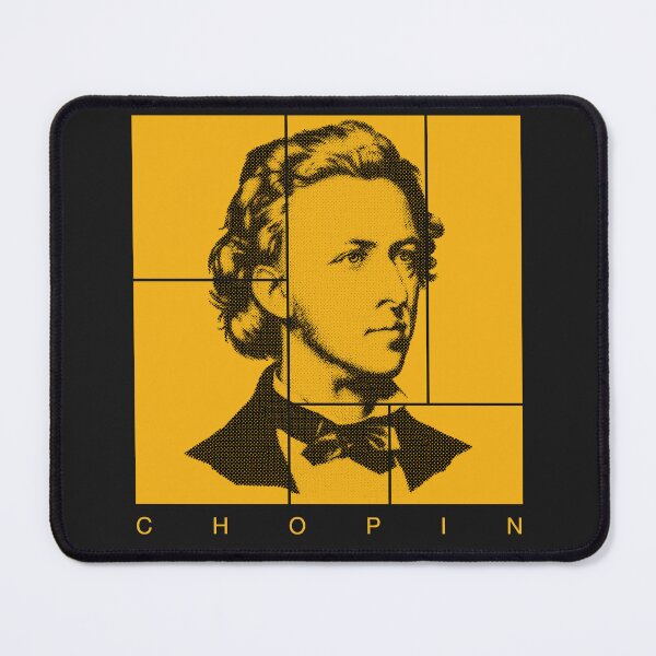 Item preview, Chopin halftone portrait designed and sold by CMYKStudio.