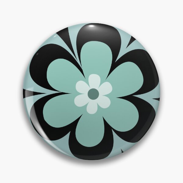 Item preview, ​Mid Century Modern Sage Green Mod Floral Graphic designed and sold by Jyoti-Quotes.