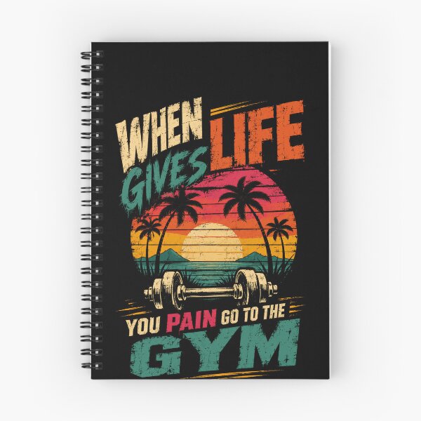 Item preview, When Life Gives You Pain Go To The Gym Fitness Workout Motivation designed and sold by SkeletonsDanger.