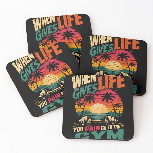 Item preview, When Life Gives You Pain Go To The Gym Fitness Workout Motivation designed and sold by SkeletonsDanger.