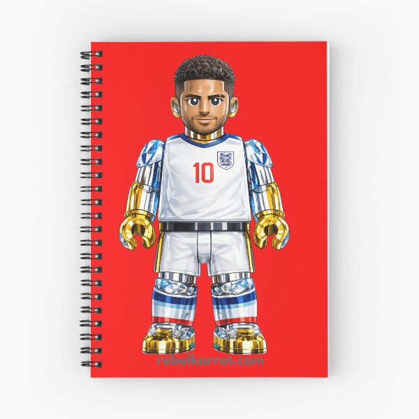 Item preview, Jude Bellingham England Football Superstar | Midfield Maestro Soccer Fan Art | Dynamic Sports Illustration designed and sold by RebelKarrot.
