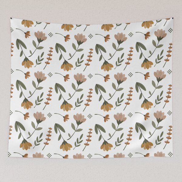 Item preview, Boho Wildflower Pattern | Dark Botanical Flowers designed and sold by Mammoths.