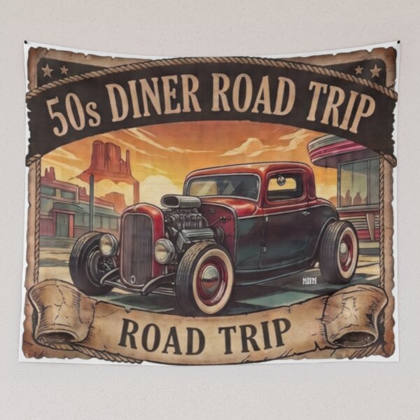 Item preview, Hot Rod '32 Coupe: Diner and Road Trip Atmosphere designed and sold by Normandy Road Heritage.