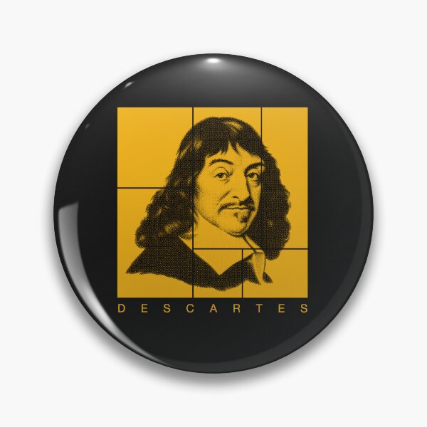 Item preview, René Descartes halftone portrait designed and sold by CMYKStudio.