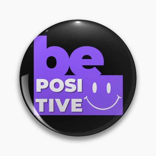 Item preview, Be Positive Smiley Face T-Shirt Motivational Good Vibes Gift Purple Graphic Tee designed and sold by oonproducts.