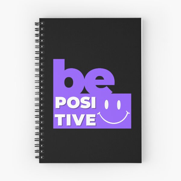 Item preview, Be Positive Smiley Face T-Shirt Motivational Good Vibes Gift Purple Graphic Tee designed and sold by oonproducts.