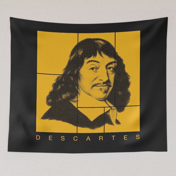 Item preview, René Descartes halftone portrait designed and sold by CMYKStudio.