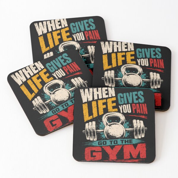 Item preview, When Life Gives You Pain Go To The Gym Fitness Workout Motivation Gym Lovers designed and sold by SkeletonsDanger.