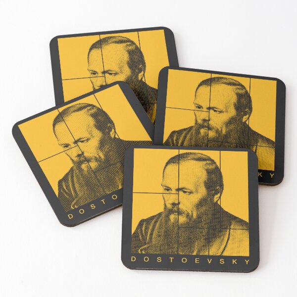 Item preview, Dostoevsky halftone portrait designed and sold by CMYKStudio.