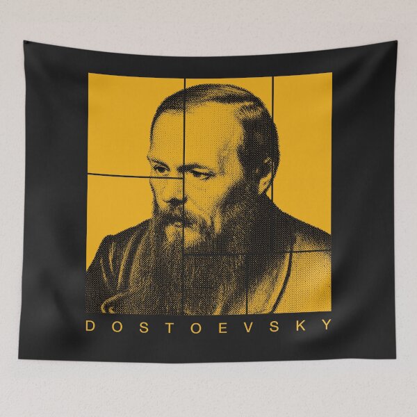 Item preview, Dostoevsky halftone portrait designed and sold by CMYKStudio.