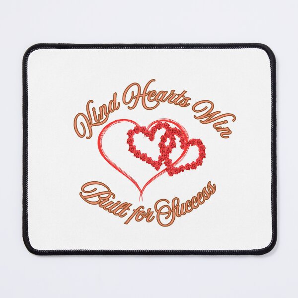 Item preview, Kind Hearts Win –Romantic Rose Heart Typography Design designed and sold by Sripuram.