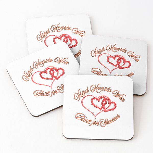 Item preview, Kind Hearts Win –Romantic Rose Heart Typography Design designed and sold by Sripuram.