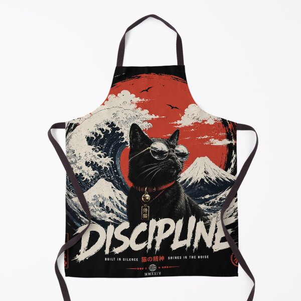 Item preview, Discipline Cat – Japanese Streetwear Graphic Tee | Built in Silence designed and sold by bisha.