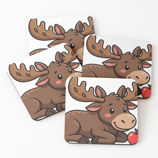 Item preview, Moose with Apple designed and sold by pumsquare.