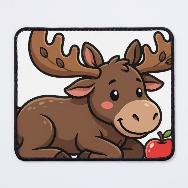 Item preview, Moose with Apple designed and sold by pumsquare.