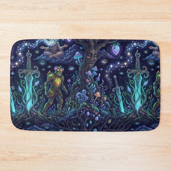 Item preview, Wood Nature Fantasy RPG Pixel Art Seamless Pattern designed and sold by ART ATTACK ZONE.