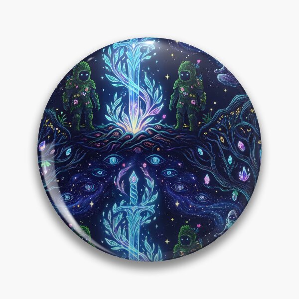 Item preview, Crystal Tree Fantasy RPG Pixel Art Seamless Pattern designed and sold by ART ATTACK ZONE.