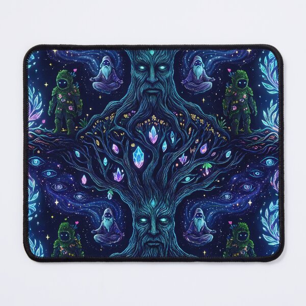 Item preview, Crystal Tree Fantasy RPG Pixel Art Seamless Pattern designed and sold by ART ATTACK ZONE.