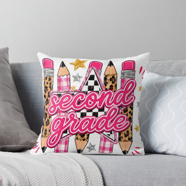 Item preview, Second Grade Leopard Checkered Pencil Star Pink Plaid Back To School Teacher Preppy designed and sold by VGAfanatic.