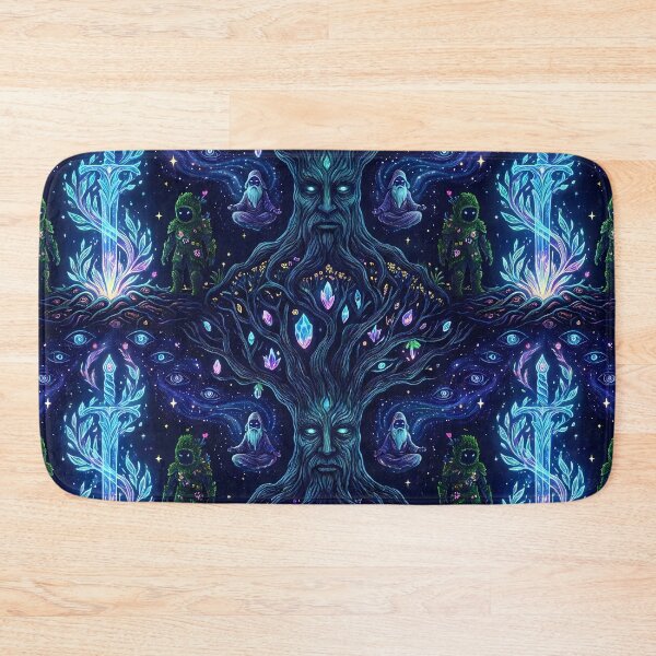Item preview, Crystal Tree Fantasy RPG Pixel Art Seamless Pattern designed and sold by ART ATTACK ZONE.
