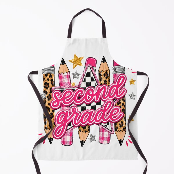 Item preview, Second Grade Leopard Checkered Pencil Star Pink Plaid Back To School Teacher Preppy designed and sold by VGAfanatic.