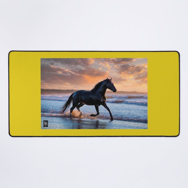 Item preview, "Midnight Stallion at Dawn's Edge" designed and sold by SkyKing Ron.