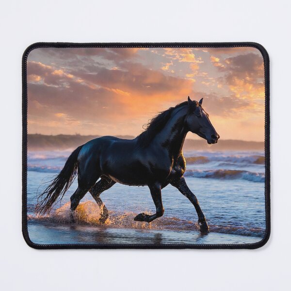 Item preview, "Midnight Stallion at Dawn's Edge" designed and sold by SkyKing Ron.