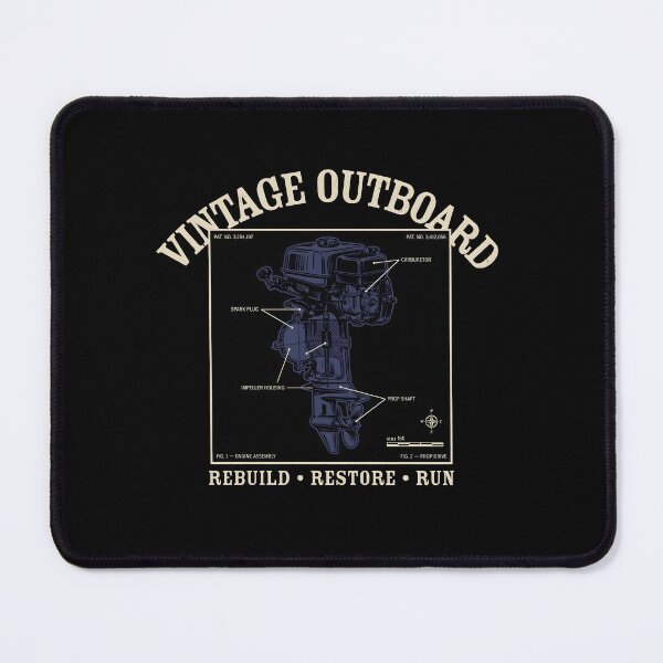 Item preview, Vintage Outboard Motor Blueprint Technical Engine Schematic designed and sold by Enea Kelo.