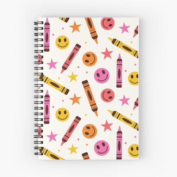 Item preview, Colorful School Crayons with Happy smiling faces and Stars designed and sold by Yasminepatterns .