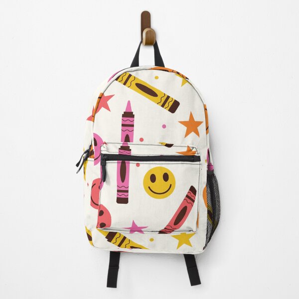Item preview, Colorful School Crayons with Happy smiling faces and Stars designed and sold by Yasminepatterns .