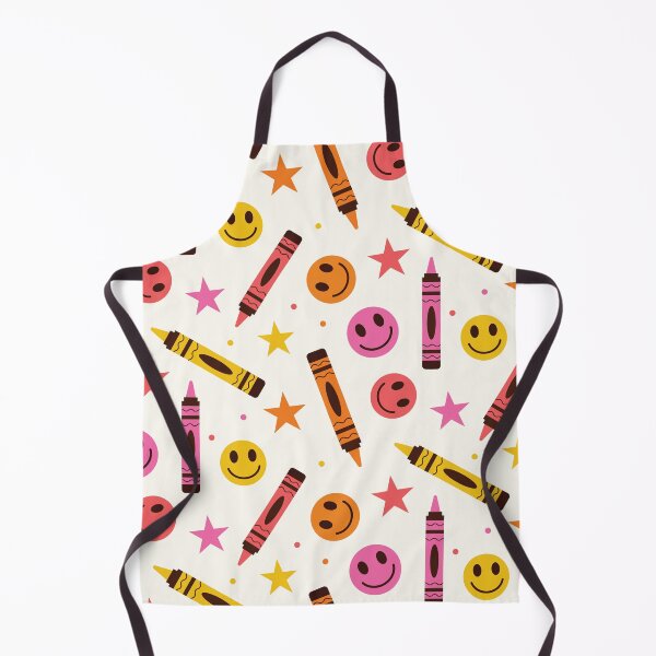 Item preview, Colorful School Crayons with Happy smiling faces and Stars designed and sold by Yasminepatterns .