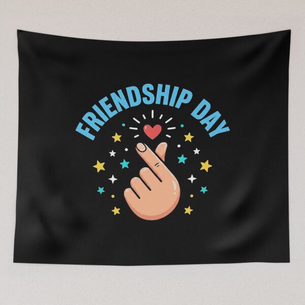 Item preview, Friendship Day Finger Heart Love Colorful Design designed and sold by SiarheiYur.