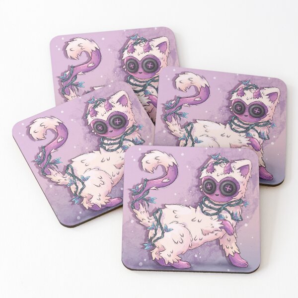 Item preview, Fantasy Creature with Button Eyes - Magenta designed and sold by TinyKatCreative.
