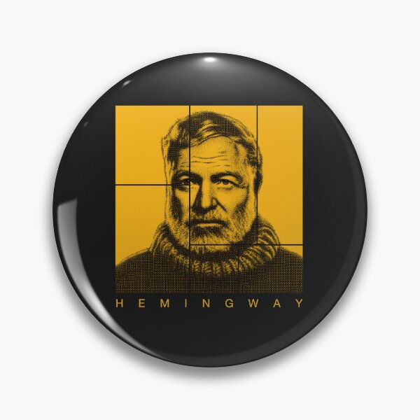 Item preview, Ernest Hemingway halftone portrait designed and sold by CMYKStudio.