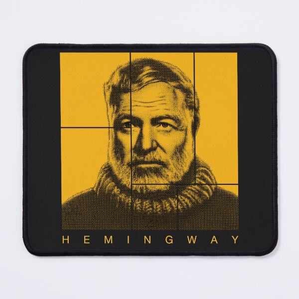 Item preview, Ernest Hemingway halftone portrait designed and sold by CMYKStudio.
