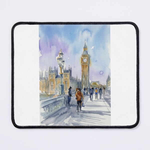 Item preview, Big Ben Westminster Bridge Watercolor designed and sold by caracatita75.