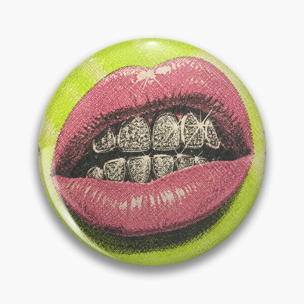 Item preview, Pink Lips Grillz Teeth Y2K Baddie designed and sold by trajeado14.