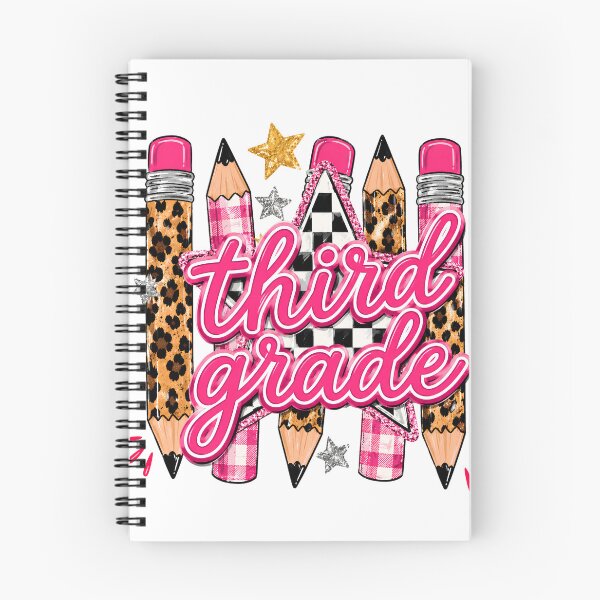 Item preview, Third Grade Leopard Checkered Pencil Star Pink Plaid Back To School Teacher Preppy designed and sold by VGAfanatic.